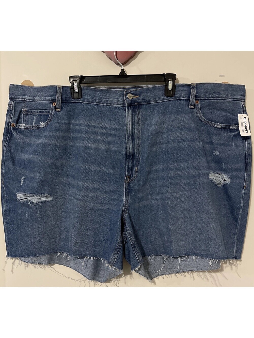 Old Navy Womens Size 28 Plus High-Rise Slouchy Cut-Off Jean Shorts NWT! A4226